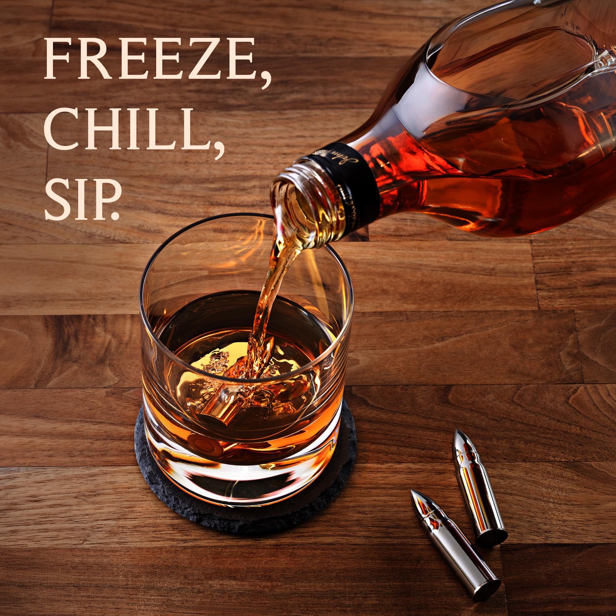 その他 ICE LIQUID Artist Whisky Collection Set Amazon.com | Mixology & Craft Premium Metal Ice Cubes | Stainless